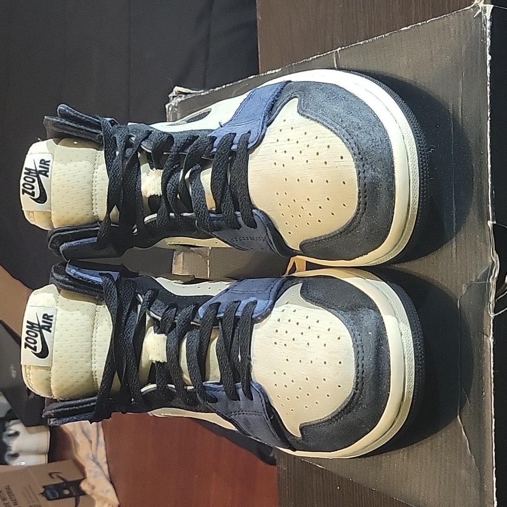 Jordan 1 Zoom CMFT 2 "Blackened Blue" Womens 9.5 Mens 8 EUC - Picture 4 of 9